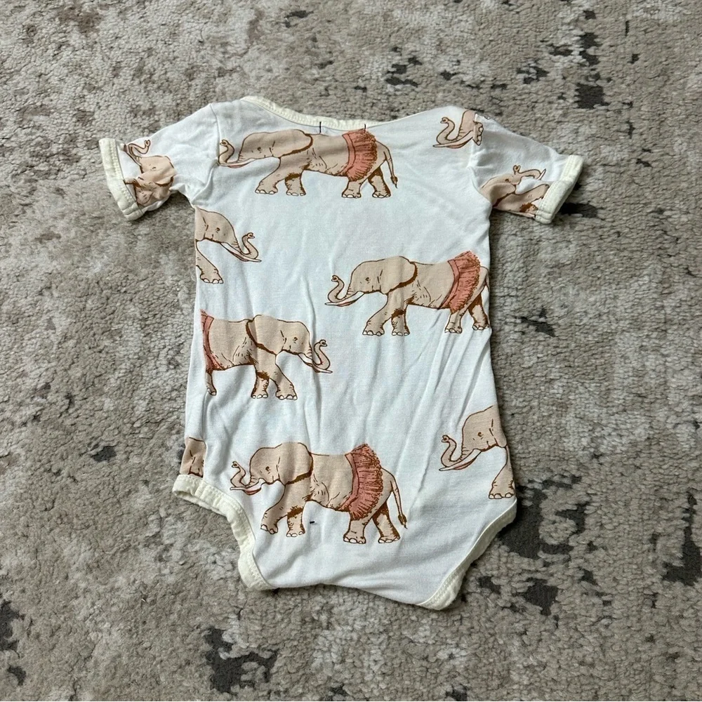 Milkbarn Baby Girl Elephant Onesie Size 6-12 Months
